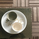 Set 14 Piastrelle Autobloccanti in Plastica Effetto Legno 37,7 x 18,6 cm da Interno o Esterno 