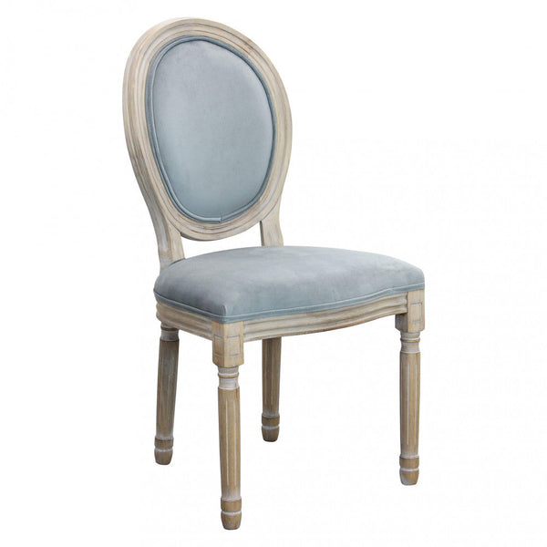 Chaise Constance 48x46x96 h cm en Velours Gris acquista