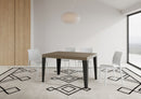  Tavolo Allungabile 120-224x90x77 cm Flame Premium Tortora Telaio Antracite