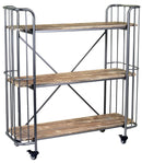 Scaffale per Piante in Metallo 3 Ripiani in Metallo Vintage
