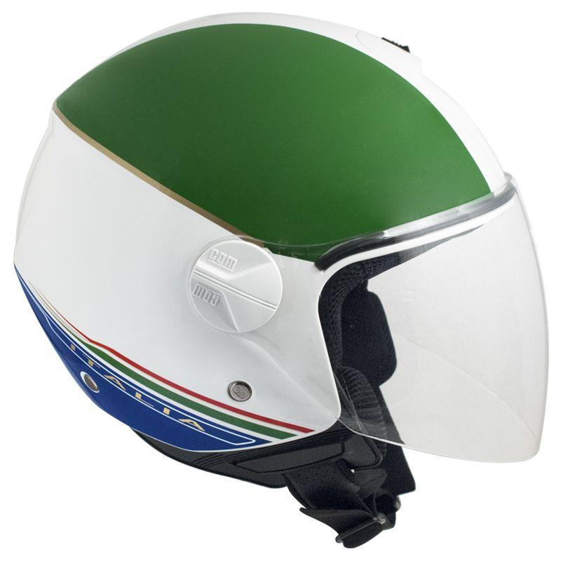 Casco Jet per Scooter Visiera Lunga CGM Italia 107I Bianco 