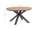 Tavolo da Esterno Ø130x75h cm in Alluminio Zelmar Antracite  