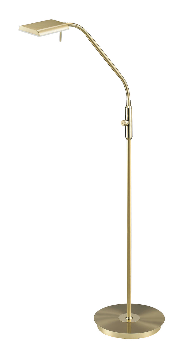 Lampadaire LED d'intérieur en Métal Laiton Satiné acquista