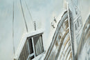Dipinto su Tela Barche 120x3,7x80 cm in Alluminio Plastica e Canvas