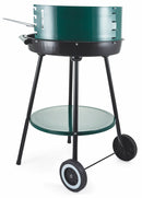 Barbecue a Carbone Carbonella Tondo Ø50 cm con Ruote Soriani Sun-day Verde