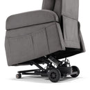 Poltrona Alzapersona 4 motori 70x87x105 cm a Batteria Ricaricabile in Tessuto Diva Dubai Grigio