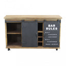 Mobile Edmond 123x41x74 h cm in Legno Marrone