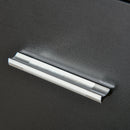 Cassettiera Portadocumenti a 4 Ruote 39x40x65 cm Cassettiera con Serratura in Truciolato Nero  