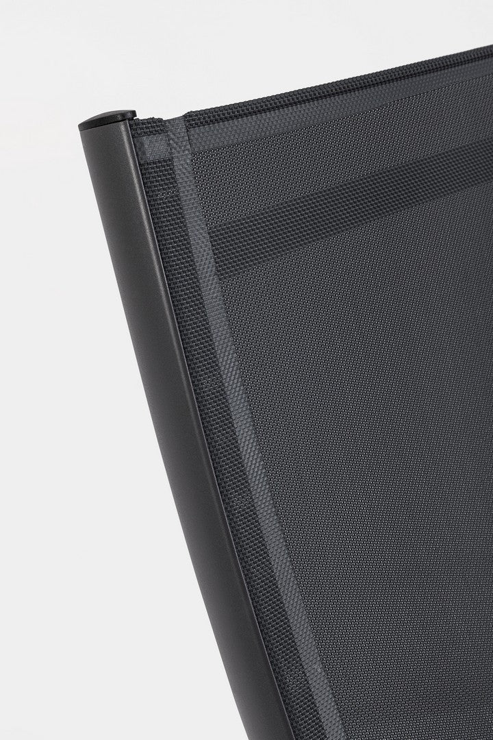 Set 2 Poltrone da Giardino 53x166,5x90 cm in Alluminio Taylor Antracite