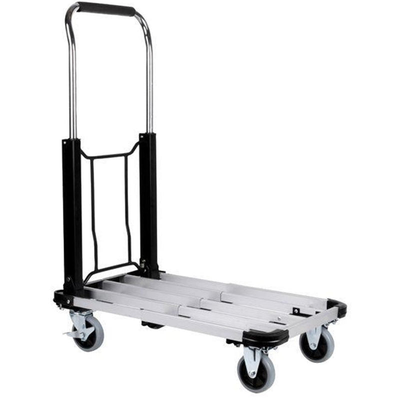 Carrello Portapacchi Pieghevole Portatutto 4 Ruote a Pianale Portata 150Kg Kinzo
