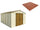Sol pour Jardinière 325x398x233 cm en Plastique Terracotta