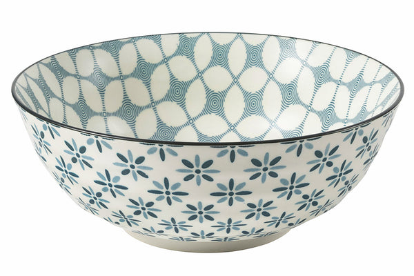 Saladier Double Décoré en Grès Ø23 cm VdE Tivoli 1996 Double Bleu sconto