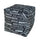 Pouf Puff Pouf Cube 40x40x40cm Big City Noir Avalli