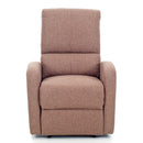 Poltrona Relax Reclinabile Manuale in Tessuto Fiorella Marrone