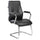 Chaise d'attente de bureau en similicuir noir Tosini New York