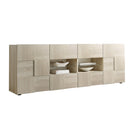 Mobile Buffet 2 Ante 4 Cassetti 240x42x84 cm in Legno TFT Chequers Rovere Samoa