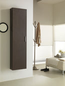 Mobile da Bagno a Colonna 1 Anta in Melaminico 40x18x160cm TFT Giava Wengè