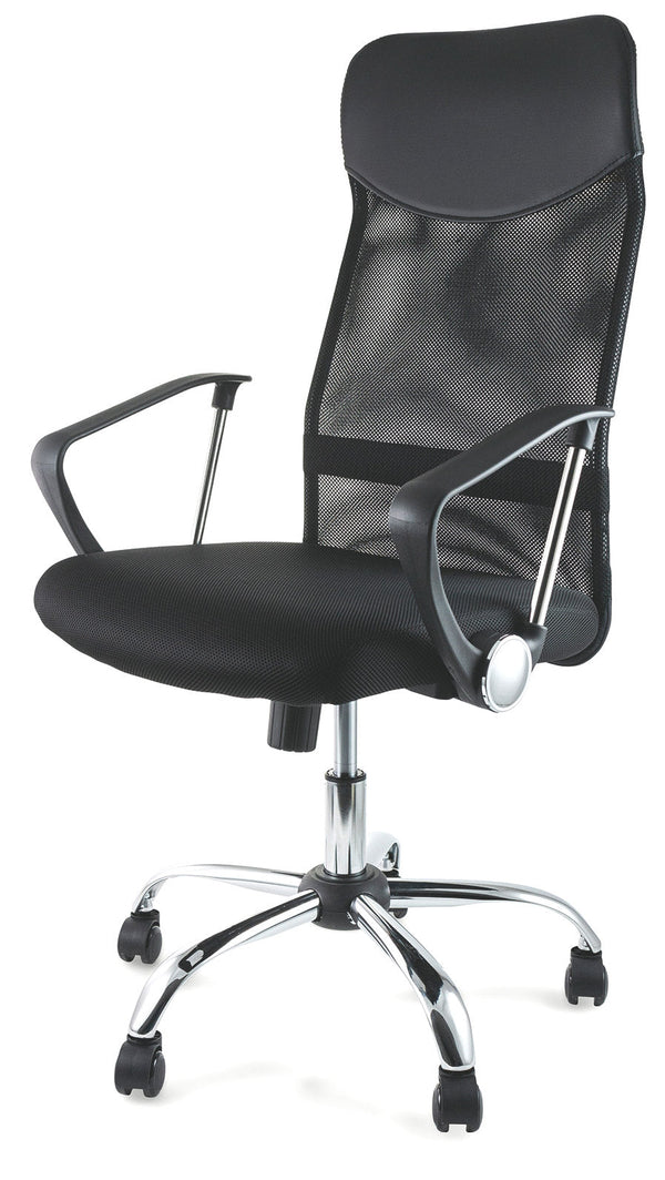 Chaise de bureau en tissu exécutif noir Soriani online