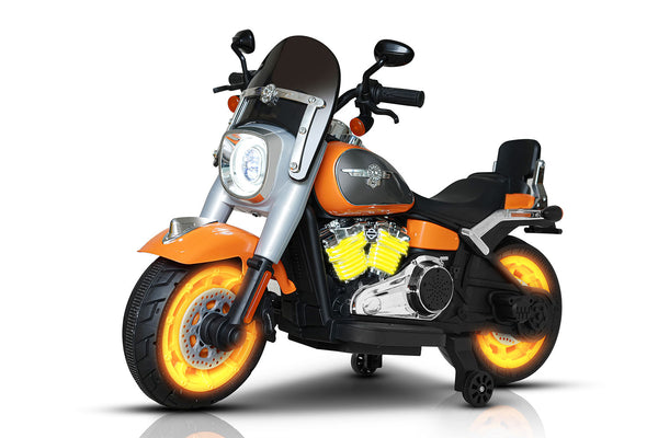 sconto Moto Elettrica per Bambini Cruiser Acceleratore a Manubrio 12V 7Ah Arancione