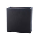 Vaso Rettangolare Indoor e Outdoor Tera Schio Tower Smoke 79x39 cm in Plastica Grigio 