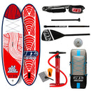SUP Tavola Stand Up Paddle Gonfiabile 297x81x10 cm Jbay.Zone con Pagaia Zaino e Accessori Amura H3