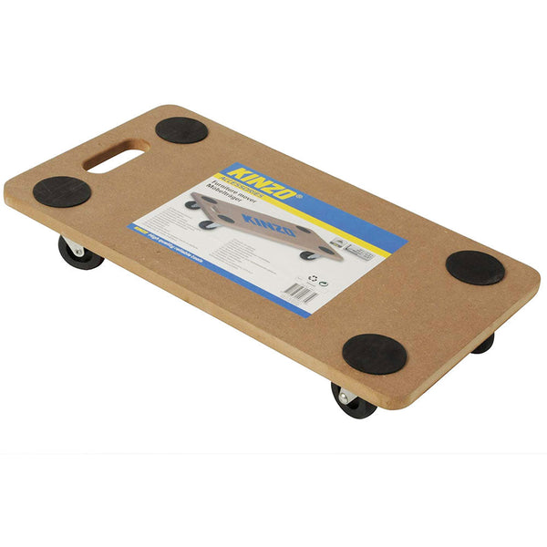 acquista Carrello Pedana con Ruote Sposta Carichi Mobili in Legno Carico Max 150kg Kinzo