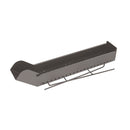 Cuoci Arrosticini a Carbone Filoteo 80x14x75 cm Rampa di Carico e Scarico Cenere in Acciaio Nero  