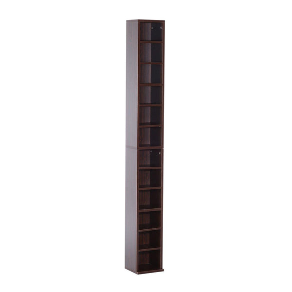 Bibliothèque Meuble Colonne Murale avec Etagères Bois Marron 21x20x175 cm sconto