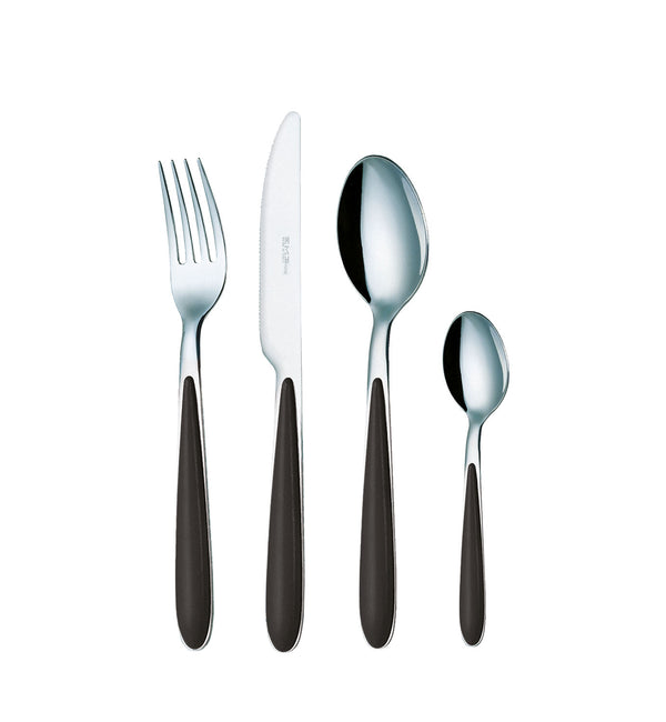 sconto Servizio Set di Posate 24 Pezzi in Acciaio Eme Caribe Nero 1