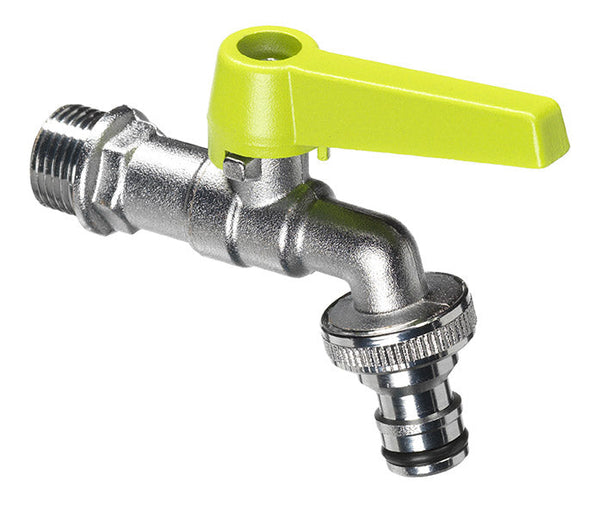 Robinet à bille pour fontaine de jardin avec levier coloré Belfer RUB/028 vert acide acquista