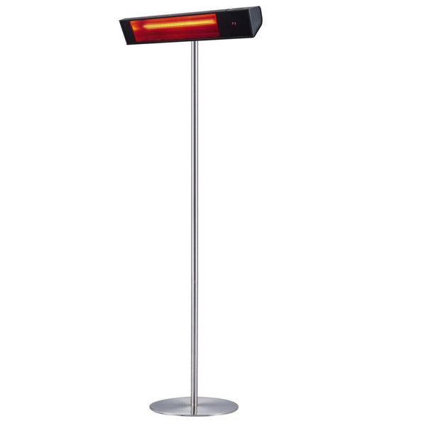 acquista Réchaud extérieur Wi-Fi Réverbère Chauffant sur Poteau 74,2x218x60 cm 2000W Sined Noir et Argent