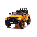 Macchina Elettrica per Bambini Fuoristrada Adventure 12V con Telecomando Giallo