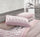 Ensemble de draps en coton dessus et dessous et taies d'oreiller roses Cober Fioretto différentes tailles