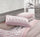 Ensemble de draps en coton dessus et dessous et taies d'oreiller roses Cober Fioretto différentes tailles