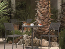 Set 4 Sedie da Giardino 46x58x84 cm in Acciaio RD Italia Lola Antracite