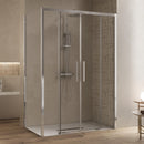 Box Doccia Angolare 2 Ante Scorrevoli in Cristallo Trasparente 6mm H195 Bonussi Eliane Varie Misure