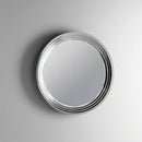 Specchio con Lampada a LED in Ø.90x8x Ø.90cm TFT Trasparente Grigio