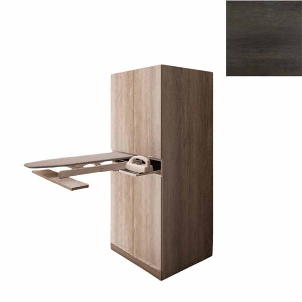 prezzo Mobile Lavanderia a Colonna per Lavatrice o Asciugatrice con Asse da Stiro in Nobilitato Unika Olmo Scuro