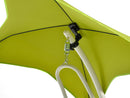 Amaca Dondolina da Giardino 200x97x110 cm in Acciaio e PVC Verde