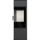 Stufa a Legna 5,5/10KW in Acciaio Flig Stanton Nera