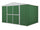 Jardinière en tôle d'acier porte-outils 360x175x215 cm Enaudi Vert