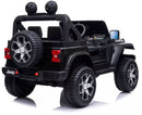 Macchina Elettrica per Bambini 12V Mp4 2 Posti con Licenza Jeep Wrangler Rubicon Nera