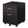 Porte-documents de bureau 40x44x54,6 cm 2 tiroirs en bois noir