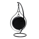 Orologio da Tavolo Pendolo 16x13,5xh33 cm in Metallo Nero