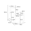 Poltrona Relax Reclinabile Manuale 69x91x102 cm in Similpelle Grigio