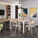 Set 4 Gambe Tavolo 50x50 mm in Acciaio Emuca Bianco