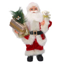 Babbo natale in tessuto rosso cm xh30