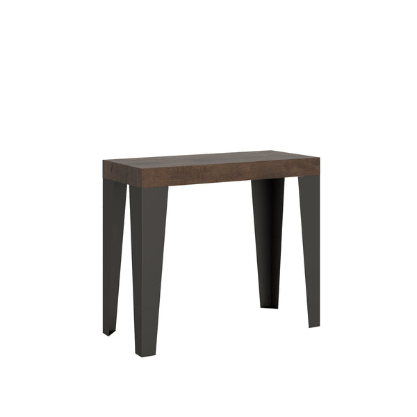 Consolle Allungabile 90-300x40x77 cm in Nobilitato Marrone acquista