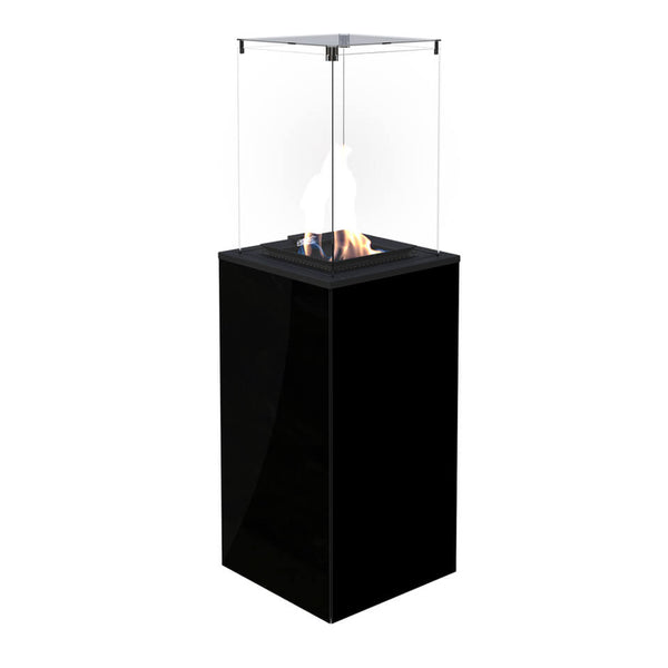 Réchaud à Gaz Extérieur 154,70x48,2x48,2cm Flig Gastonia Noir Brillant avec Vitrage online