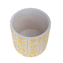 Set 6 Contenitori Decorativo Disegno Rilievo Ø 11 H 10 cm